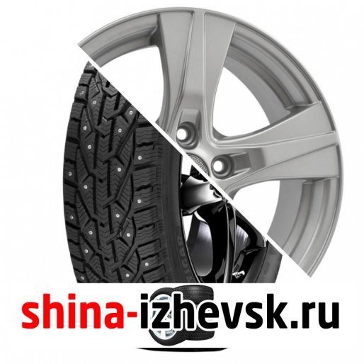 Колесо в сборе Tigar Ice 205/55 R16 T 94 + NEO 643 6.5xR16 5×112 ET46 DIA57.1 Серебристый в Ижевске